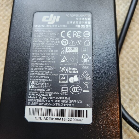 DJI ADE018 Inspire 1 Battery Adapter Charger 180W Remote Control Power WORKS - Picture 7 of 8